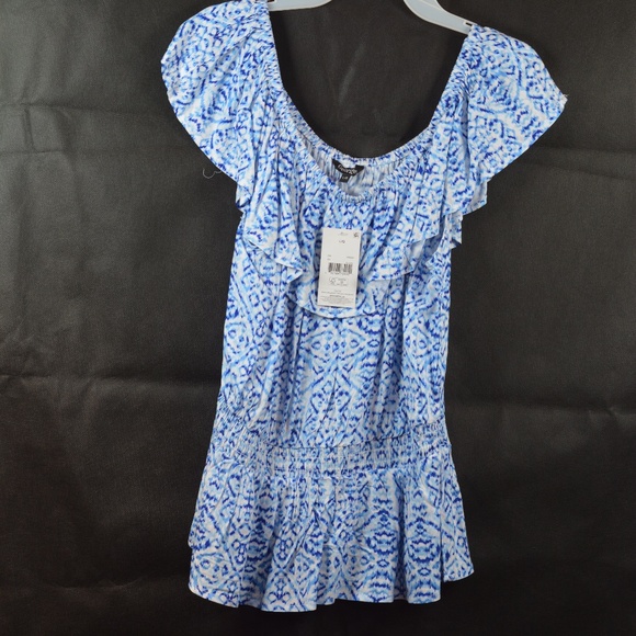 Light and Airy Blue & White Top NWT SZ L - Picture 3 of 5